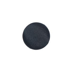 Black Silk Covered Button - 24L/15mm