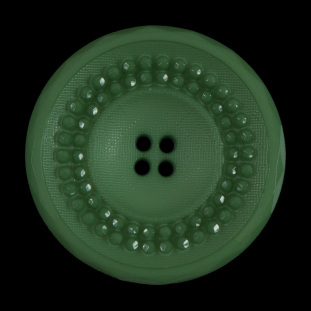 Shamrock Green Textured 4-Hole Button - 54L/34mm
