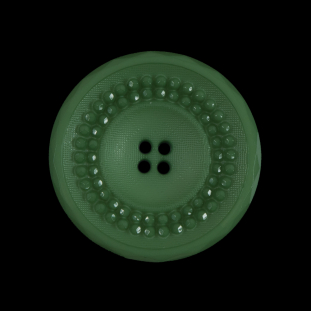 Shamrock Green Textured 4-Hole Button - 44L/28mm