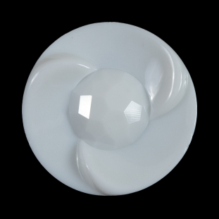 White Textured Shank-Back Button - 60L/38mm