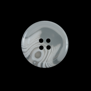 Off-White Translucent Four-Hole Button - 38L/24mm
