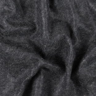 Black and Gray Felted Wool Blend