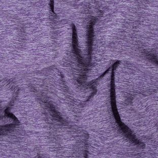 Heathered Purple Stretch Polyester Jersey
