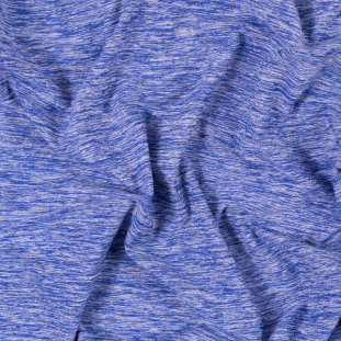 Heathered Violet Blue Stretch Polyester Jersey