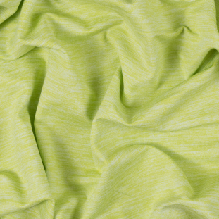 Heathered Lime Stretch Polyester Jersey
