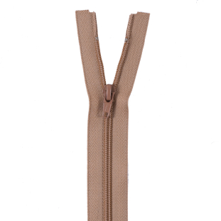 Tan Separating Zipper with Nylon Coil - 17.5