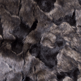 Black and Mocha Faux Artic Fox Fur