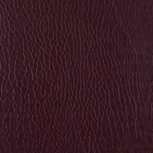 Cordovan Pebble Embossed Stretch Faux Leather with a Black Viscose Backing