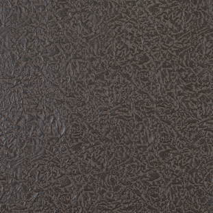 Chocolate Brown Embossed Faux Leather with a Black Fabric Backing