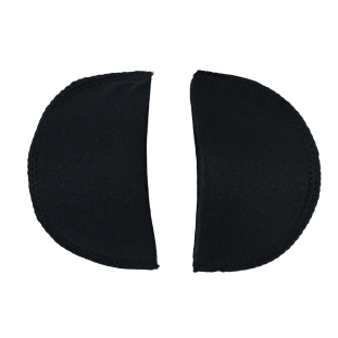 Foam Shoulder Pads Covered with Black Polyester - 5.5 x 3.25 x .5