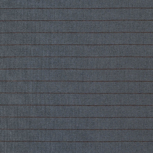 Gray and Toffee Pinstriped Twill with a Winter White Backing