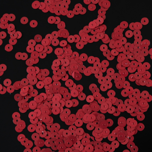 Bag of Red Dull-Bright Sequin Flakes - 5mm