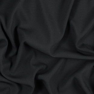 Black Stretch Polyester Suiting