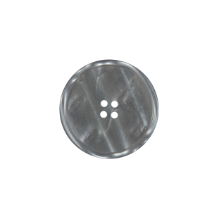 Gray Iridescent Plastic Button - 32L/20mm