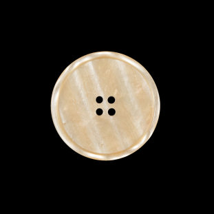 Beige Iridescent Plastic Button - 36L/22mm