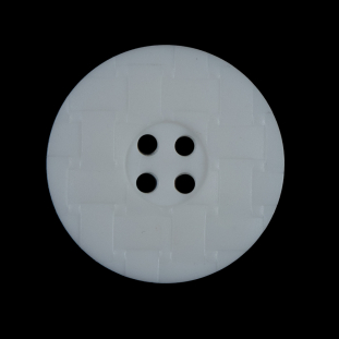 White Textured 4-Hole Button - 45L/28mm