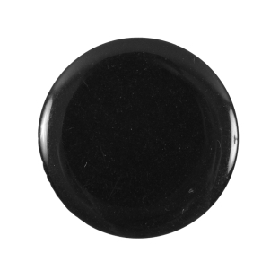 Black Flat Shank-Back Plastic Button - 44L/28mm