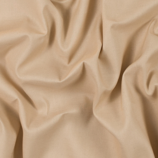 Beige Cotton and Polyester Blended Twill