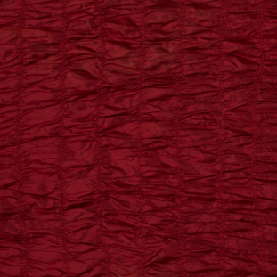 Ribbon Red Ruched Polyester Taffeta