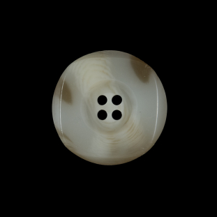 Ivory and Beige Horn Button - 36L/22mm
