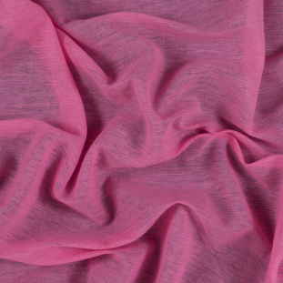 Italian Hot Pink Sheer Garter Knit