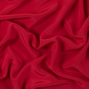 Famous NYC Designer Red Silk Crepe de Chine