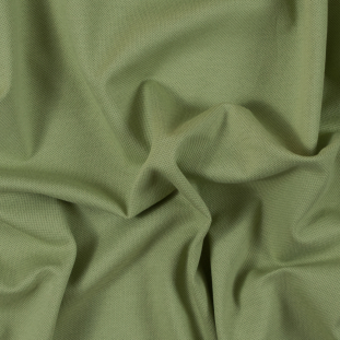 Tarragon Green Cotton Pique Knit