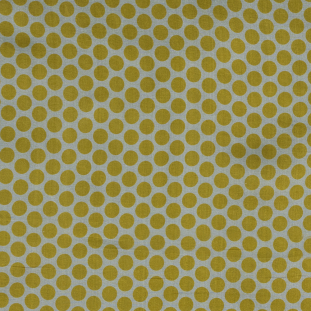 Yellow Polka-Dotted Silk Organza