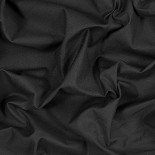 Black Waxed Cotton Twill with Give