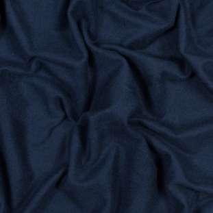 Navy Bamboo and Cotton Stretch Knit Fleece