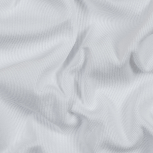 White Tubular Cotton Rib Knit