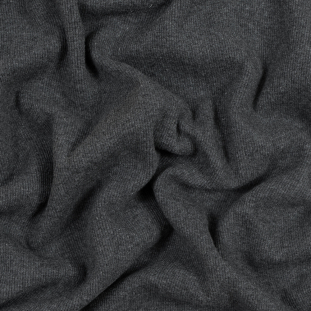 Heathered Charcoal Tubular Cotton Rib Knit