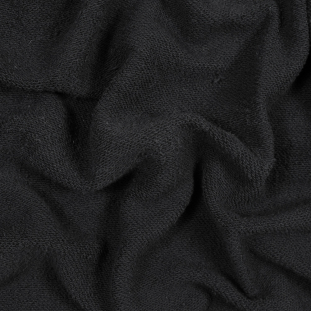 Black Thick Cotton French Terry