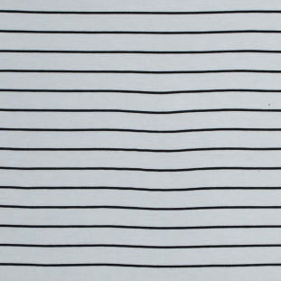 White and Black Pencil Striped Jersey