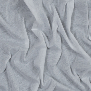 Heathered White Tissue Weight Cotton Jersey