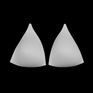 White Triangle Bra Cup - Size 08