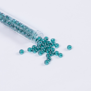 Shiny Teal Green Czech Seed Beads - Size 2