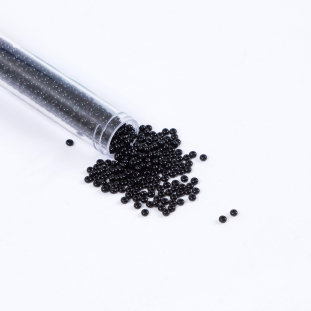 Black Opaque Czech Seed Beads - Size 8