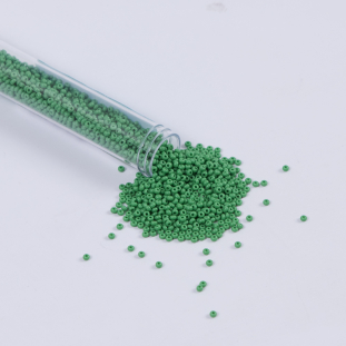 Medium Green Opaque Czech Seed Beads - Size 10