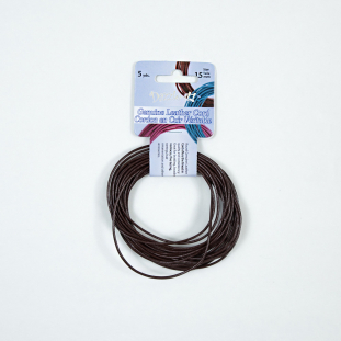 Dazzle-It Light Chocolate Genuine Leather Cord - 1.5mm