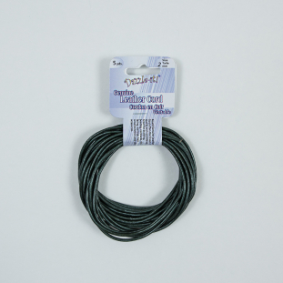 Dazzle-It Metallic Dark Olive Genuine Leather Cord - 2mm