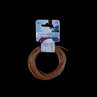 Dazzle-It Metallic Copper Genuine Leather Cord - 2mm