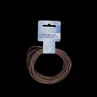 Dazzle-It Brown Cotton Wax Cord - 1.5mm