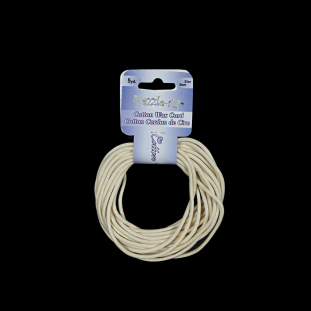 Dazzle-It Ivory Cotton Wax Cord - 2mm
