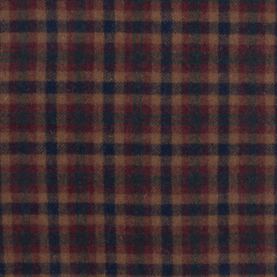 Blue, Port Royale and Mustard Plaid Wool Coating