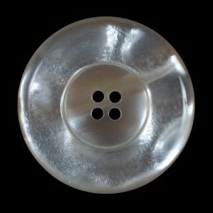 Beige Iridescent Plastic Button - 54L/35mm