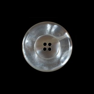 Beige Iridescent Plastic Button - 28L/18mm