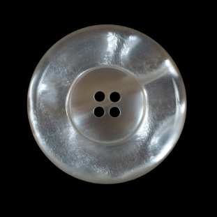 Beige Iridescent Plastic Button - 45L/28mm