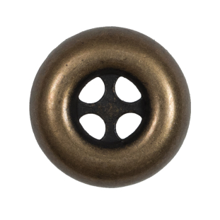 Gold Metal 4-Hole Button - 44L/28mm