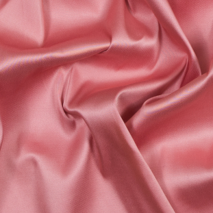 Flamingo Pink Stretch Double-Faced Satin